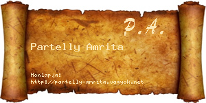 Partelly Amrita névjegykártya